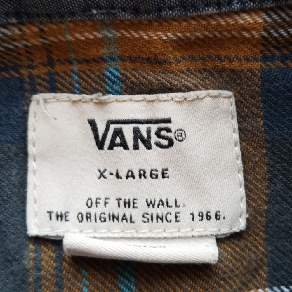 Xl Van's flannel, lite weight